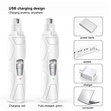 Dispositif de manucure pour animaux de compagnie d&#39;acier inoxydable USB